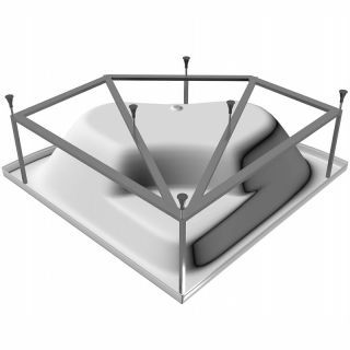 Каркас для ванны Vayer Boomerang 140x140 Гл000013026 Серый